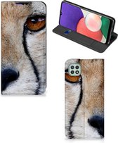 Hoesje Geschikt voor Samsung Galaxy A22 5G Bookcase Cheetah