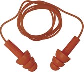 Delta Plus herbruikbare oordopjes met PVC koord (10 stuk) - Rood - One size