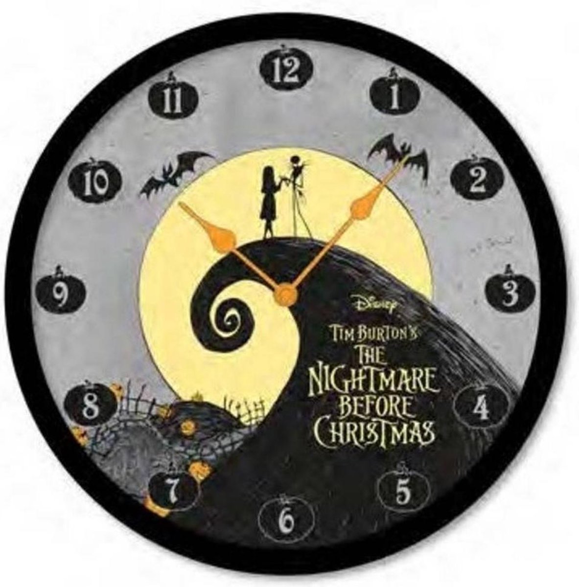 The Nightmare Before Christmas: Jack and Sally 10 inch Wandklok