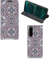 Flipcover Sony Xperia 5 III Smart Cover Flower Tiles