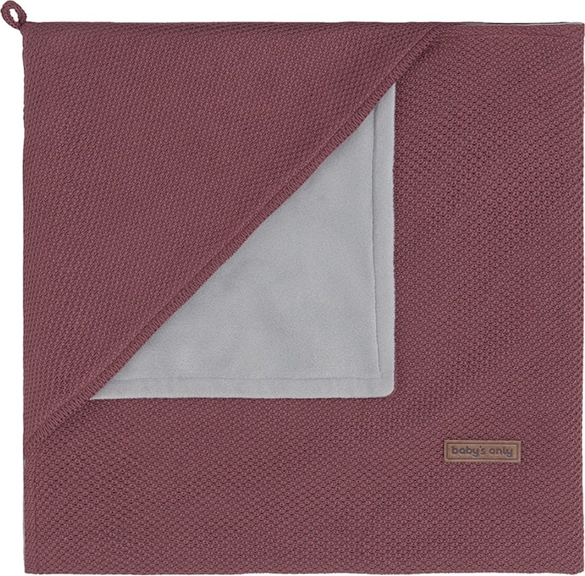 Baby's Only Wikkeldeken soft Classic - Stone Red - 75x75 cm Baby's Only Wikkeldeken soft Classic - Stone Red - 75x75 cm