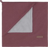 Baby's Only Wikkeldeken soft Classic - Stone Red - 75x75 cm