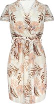 Nature Overslag Dress Beige