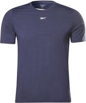 Reebok AC Solid Move Shirt Heren - sportshirts - navy - maat S