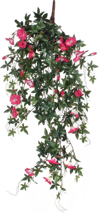 Mica Decorations Petunia Kunst Hangplant - L15 x B20 x H80 cm - Fuchsia |  bol.com
