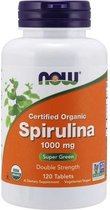 NOW Foods - Certified Organic Spirulina 1000 mg (120 Tablets)
