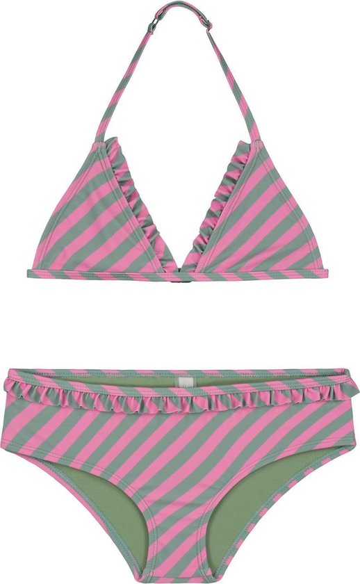 Shiwi Triangel bikini set candy stripe triangle bikini - azalea pink