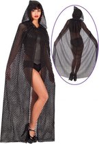 Carnival Toys Verkleedmantel Visnet Dames 150 Cm Mesh Zwart