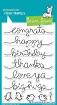 Big Scripty Words Clear Stamps (LF1171)