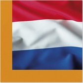 servetten Holland 33 cm papier oranje 20 stuks