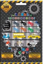 stickers junior 21 m papier zwart 300 stuks