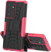 Samsung Galaxy S21 Ultra Hoesje - Schokbestendige Back Cover - Roze