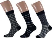 sokken Fashion Bamboo heren marine 3-pack mt 43/46