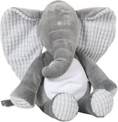 knuffel Billy olifant 30 cm polyester grijs