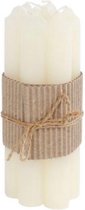 kaarsen Ambiance 16 x 2 cm wax ivoorwit 7 stuks