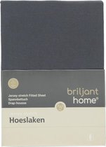 Briljant Bedmode - Hoeslaken Jersey stretch - 90x200 - Antraciet