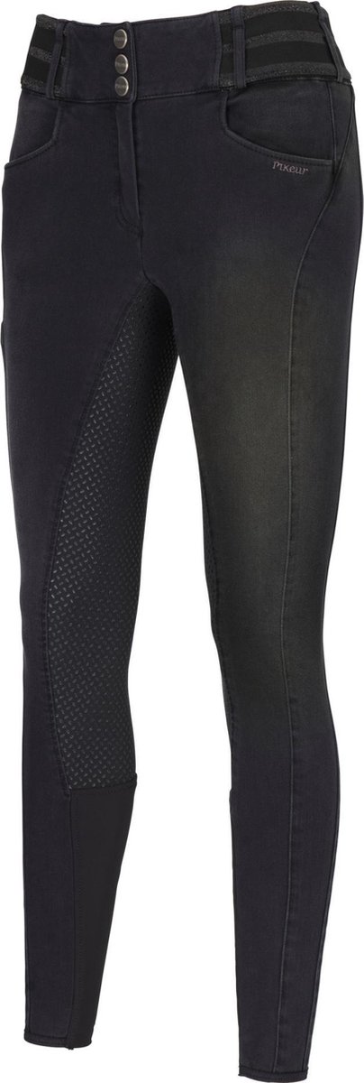 Pikeur Rijbroek Candela jeans w21 Black (290) - 44 | Zwart | Paardrijbroek