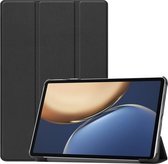 Voor Honor Tablet V7 Pro Custer Textuur Horizontale Flip Lederen Case met Drie-opvouwbare Houder & Slaap / Wake-up Functie (Zwart)