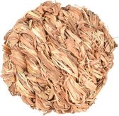 Flamingo Knaagdier Bollie Gras Bal + Bel 6Cm
