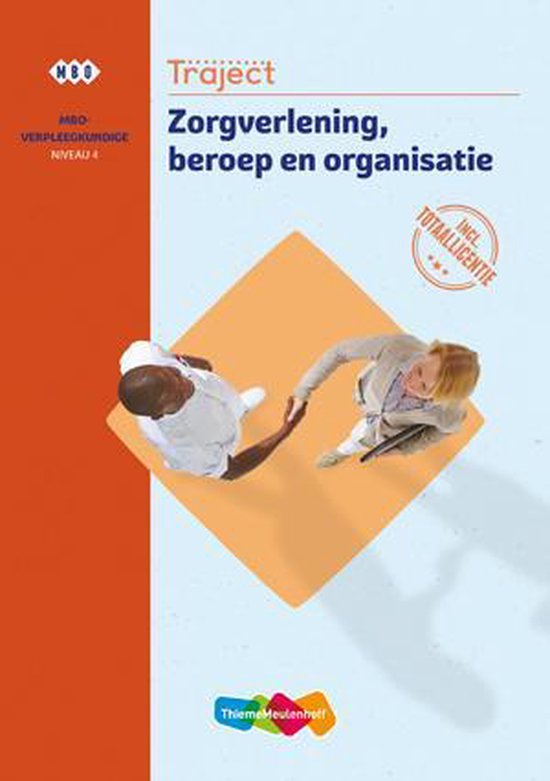 Traject Combipakket Zorgverlening, beroep en organisatie niv 4 boek en totaallicentie 1 jaar