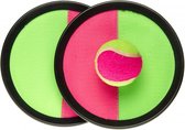 vangspel klittenband roze/groen 18 cm