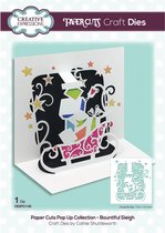 Creative Expressions Paper Cuts Pop-Up Snijmal Bountiful Sleigh