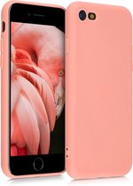 kwmobile telefoonhoesje voor Apple iPhone SE (2022) / SE (2020) / 8 / 7 - Hoesje voor smartphone - Back cover in mat koraal
