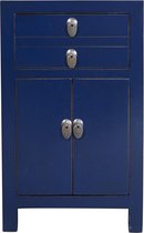 Fine Asianliving Chinese Nachtkastje Midnight Blauw B40xD32xH60cm Chinese Meubels Oosterse Kast