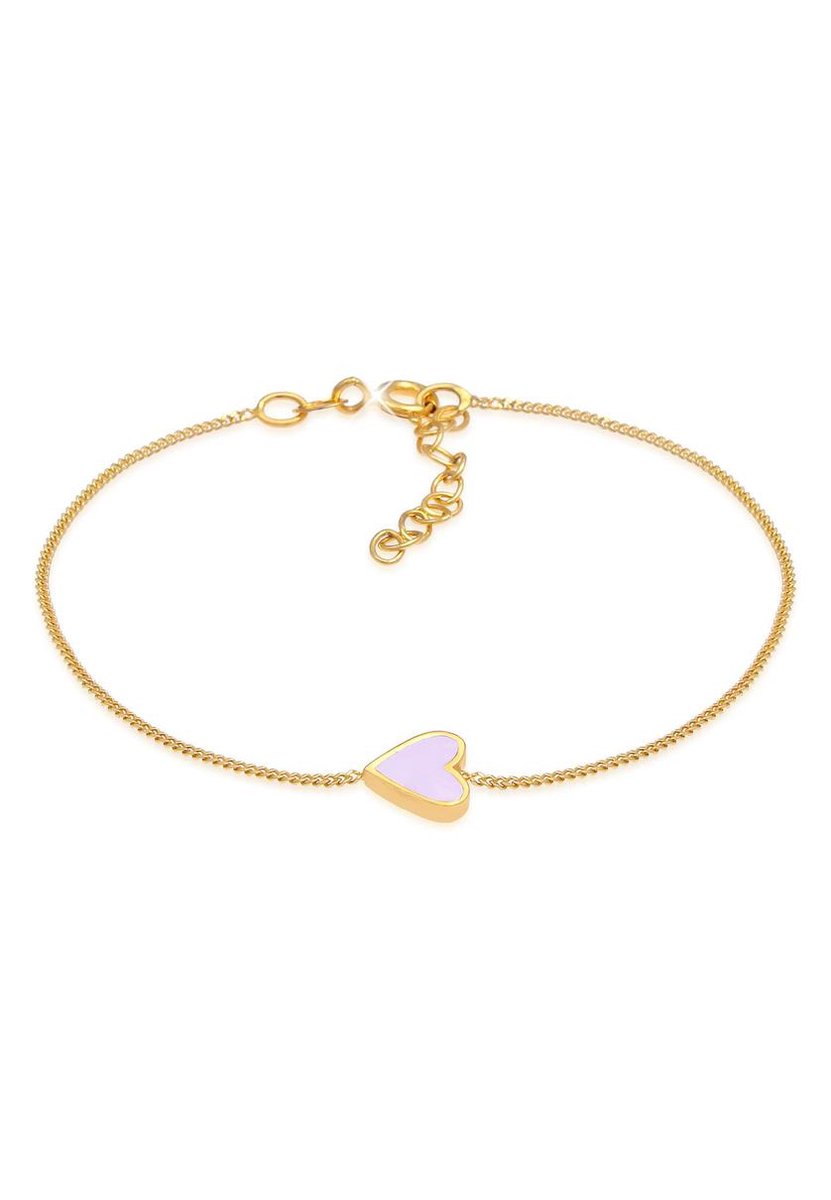 Elli - Armband - Dames Hart Liefde Turkoois Zomer Verstelbaar in 925 Sterling Zilver Verguld - Dames