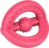 Flamingo Rubber Ruffus Tri Ring 9Cm - Roze