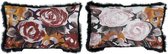 Kussen DKD Home Decor Blommor Polyester (50 x 30 cm) (2 pcs)