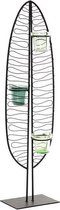 Kroonkandelaar DKD Home Decor Green Garden Metaal Kristal (3 Onderdelen) (21 x 11 x 66 cm)