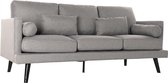 Sofa DKD Home Decor Grijs Polyester (195 x 85 x 85 cm)