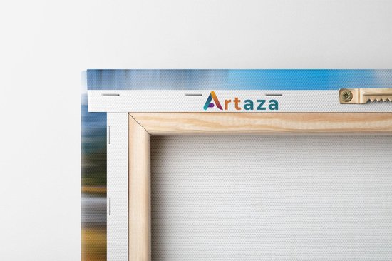 Pentaptyque Artaza - Peinture sur toile - Cerf dans les Montagnes au bord d'un lac - 100x50 - Photo sur toile - Impression sur toile