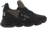 Red-Rag 13527 Lage sneakers - Leren Sneaker - Jongens - Zwart - Maat 36