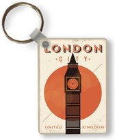 Sleutelhanger - Big Ben - Vintage - Londen - Uitdeelcadeautjes - Plastic