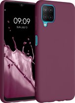 kwmobile telefoonhoesje voor Samsung Galaxy M12 - Hoesje voor smartphone - Back cover in bordeaux-violet