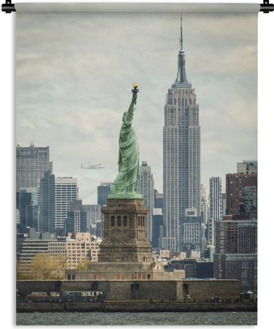 Wandkleed - Wanddoek - New York - Beeld - Architectuur - 90x120 cm - Wandtapijt