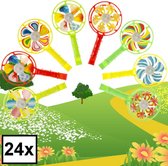 Decopatent® Uitdeelcadeaus 24 STUKS Windmolens - Traktatie Uitdeelcadeautjes voor kinderen - Klein Speelgoed Traktaties