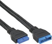 InLine 33448I USB-kabel 0,35 m Zwart