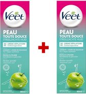 Veet Streelzachte Huid Ontharingscrème 2 x 90 ml