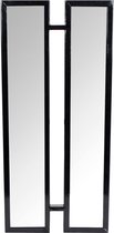 Dulaire Wandspiegel Zwart Modern Smal Rechthoek 23x50 cm