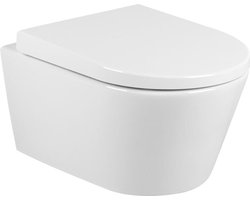 Wandtoilet Sanindusa Urb.y Rimfree Keramiek Mat Wit