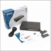 Schakelaar D-Link DES-1016D 16 p 10 / 100 Mbps Zwart