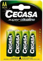 Alkalinebatterijen Cegasa LR6 AA 1,5V (4 uds)