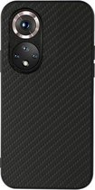 Voor Honor 50 Nauwkeurige Hole Carbon Fiber Textuur Schokbestendige Case (Zwart)