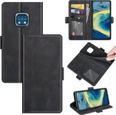 Voor Nokia XR20 Dual-side Magnetische Gesp Horizontale Flip Lederen Case met Houder & Kaartsleuven & Portemonnee (Zwart)