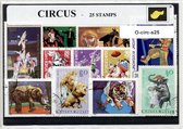 Circus – Luxe postzegel pakket (A6 formaat) : collectie van 25 verschillende postzegels van circus – kan als ansichtkaart in een A6 envelop - authentiek cadeau - kado - geschenk - kaart - tent - rens - clown - clowns - acrobaat - Cirque du Soleil