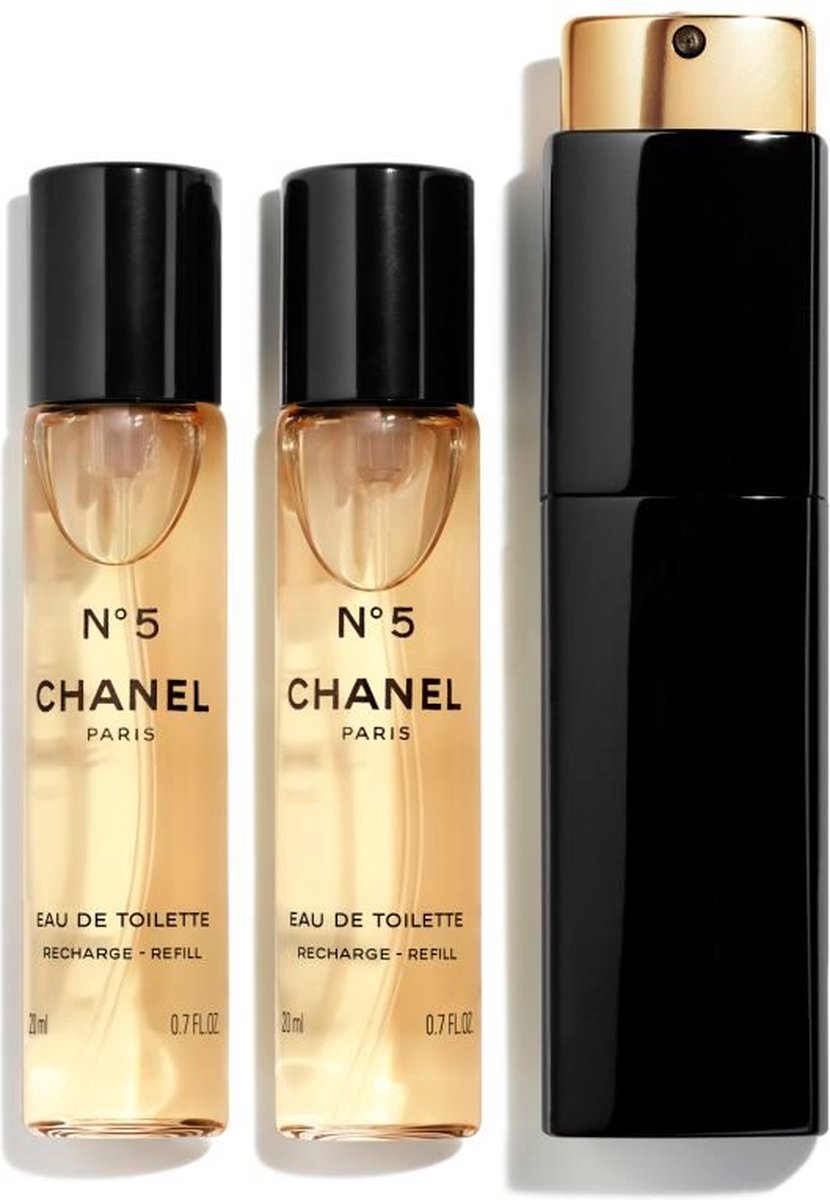 Goedkoopste Chanel N°5 Twist and Spray - 3 x 20 ml - eau de toilette - 1 hervulbare spray 2 navullingen