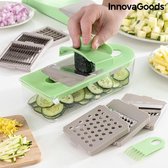 InnovaGoods - 7-in-1 groentesnijder, rasp en mandoline met recepten en accessoires - Keuken Accessoires - Anti-slip Voet